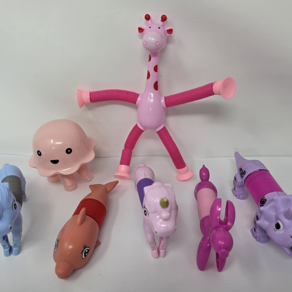 Plastic Toy Expandables Animals Various Lot